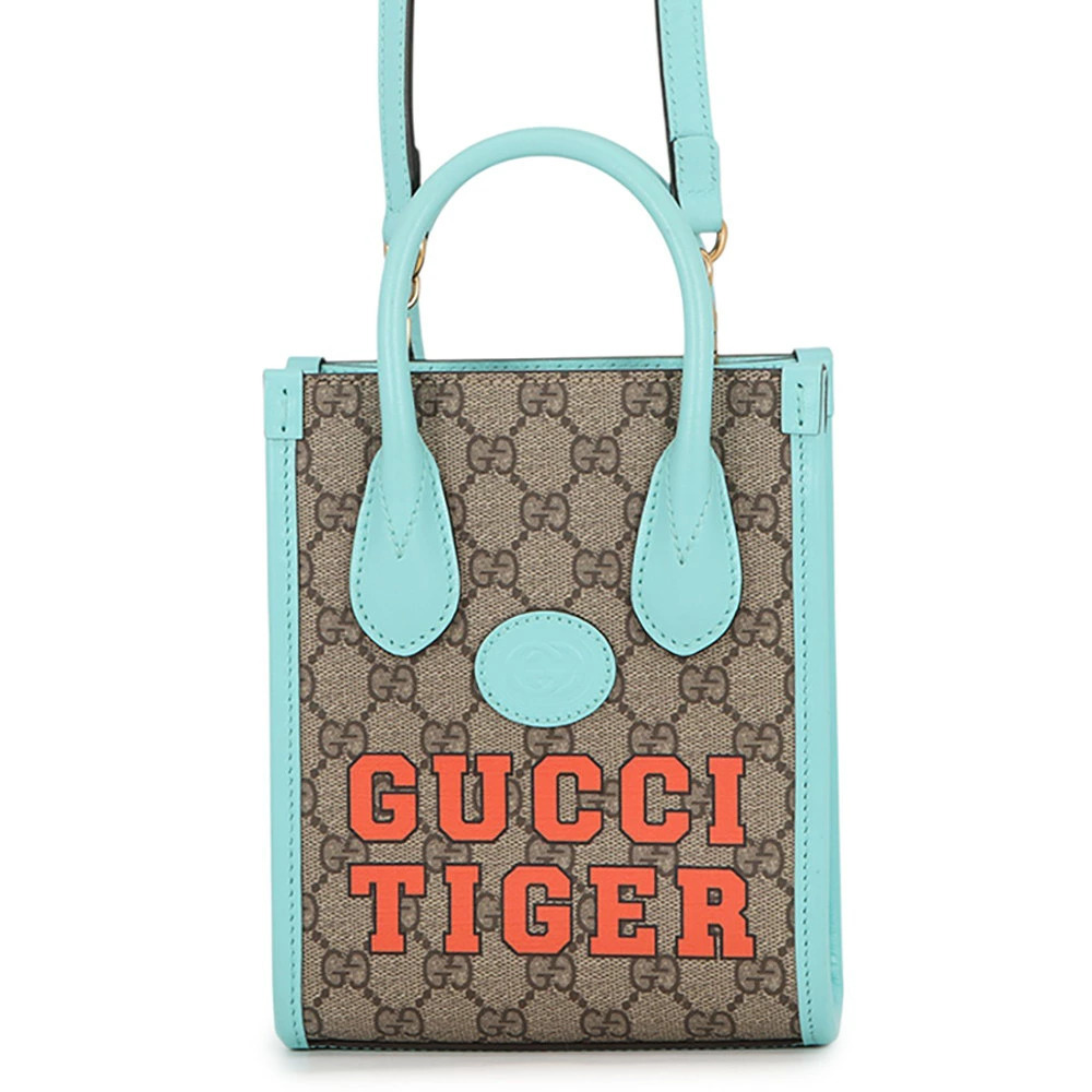 Gucci Interlocking G Tiger GG Supreme Handbag Shoulder